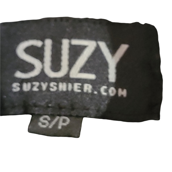 Suzy Shier gray faux leather polyethylene zip-up long-sleeved  moto jacket coat - Picture 6 of 12